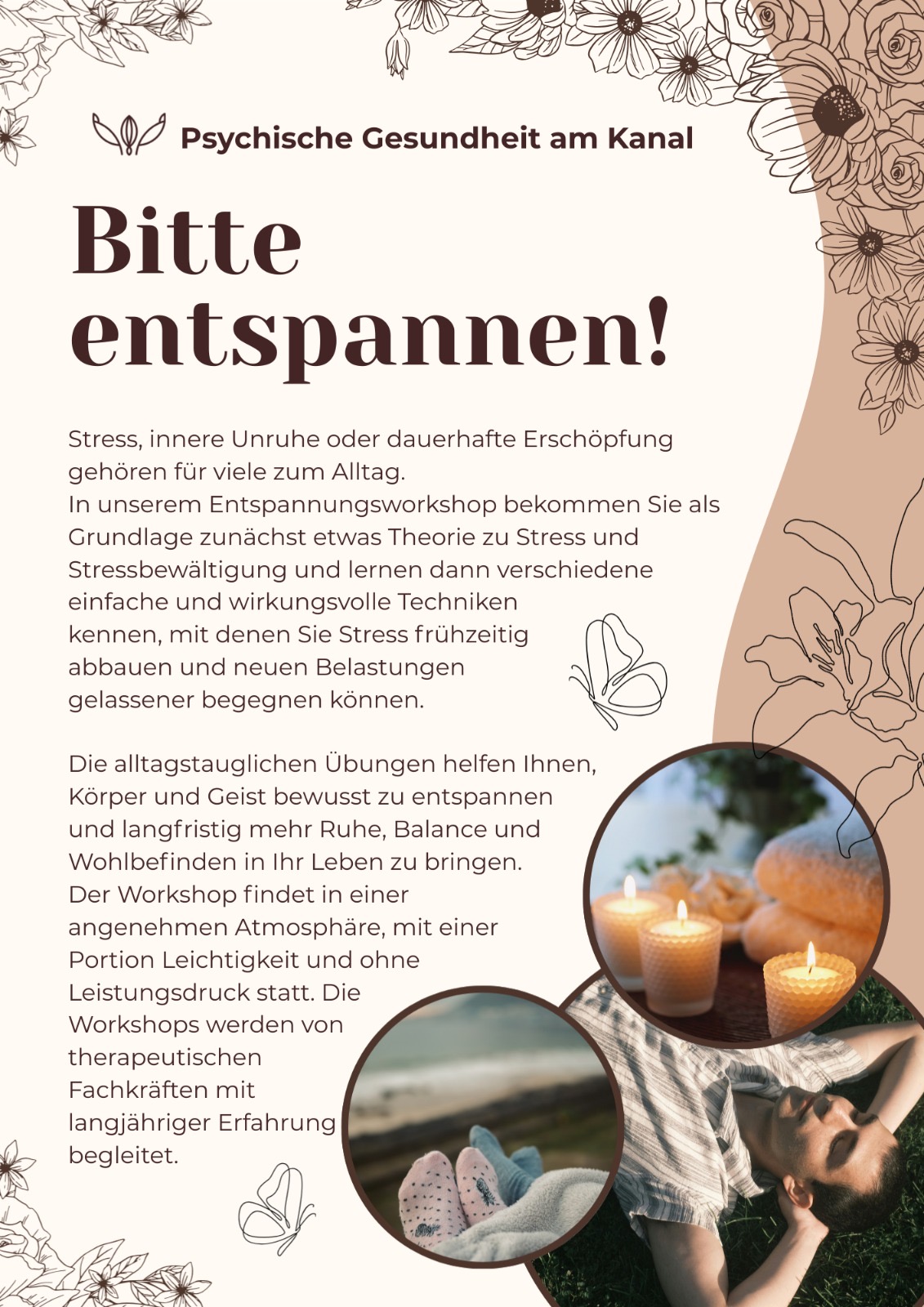 Flyer - Workshop: Bitte entspannen - Seite 1